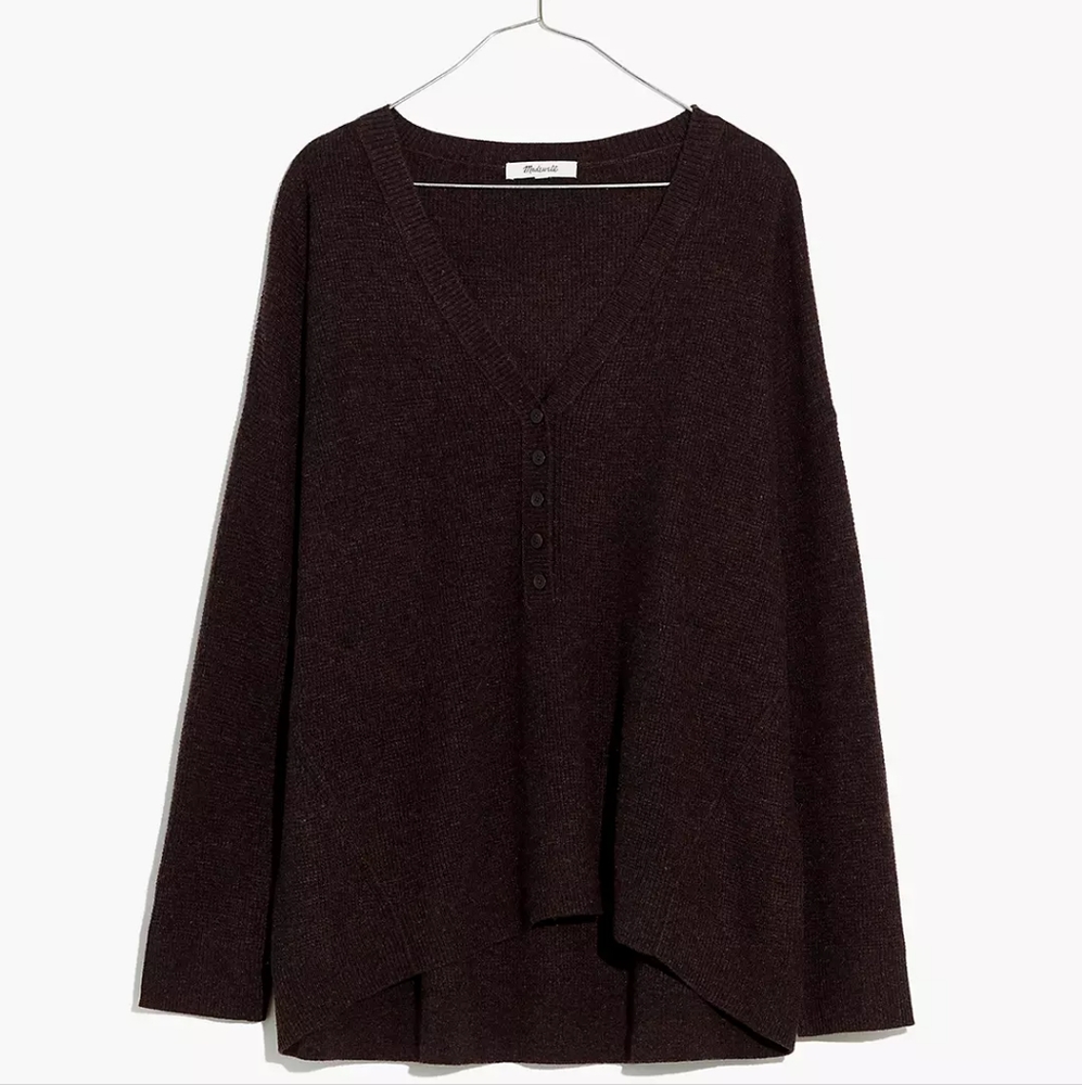 Asherton  Waffle Henley Sweater